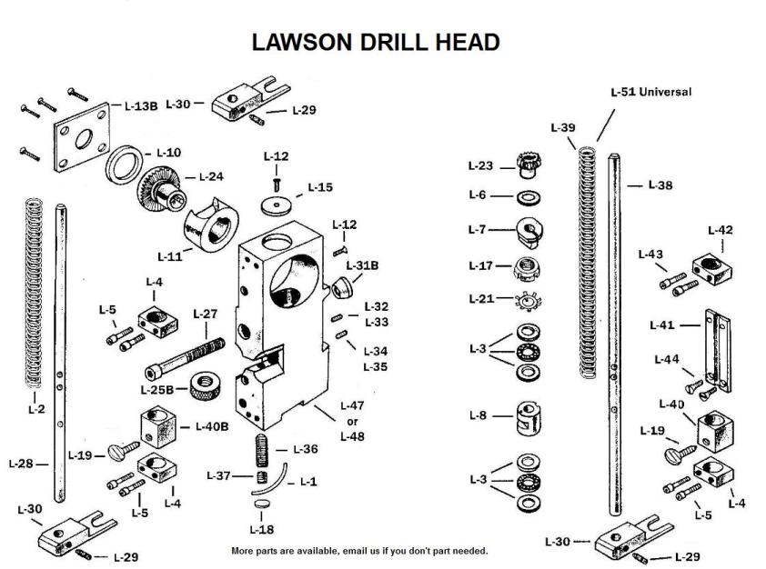 Drill Head & Parts